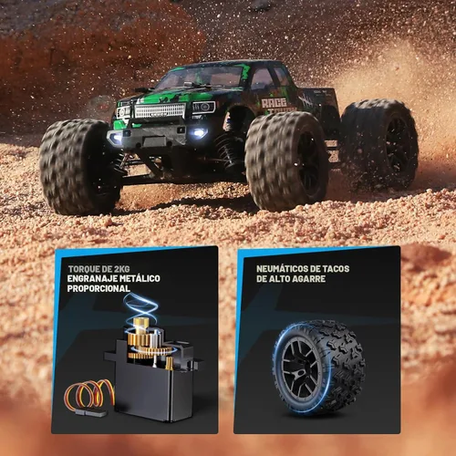 Miniatura 2 de HBX 1:18 Auto a escala todo terreno a control remoto 18859E, 30+MPH alta velocidad 4WD vehículo eléctrico con controlador de radio de 2.4 GHz