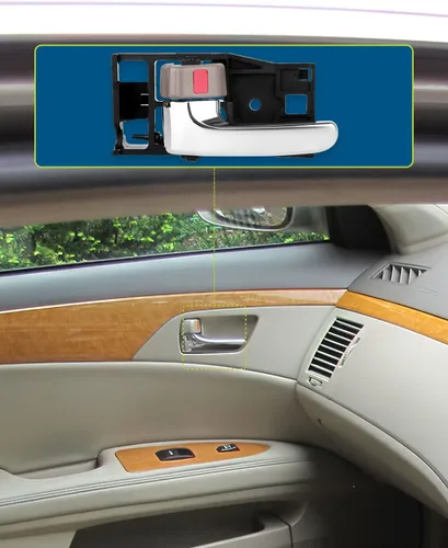 Miniatura 7 de LUJUNTEC Manijas interiores de puerta de repuesto para Toyota Avalon Beige (2 unidades)
