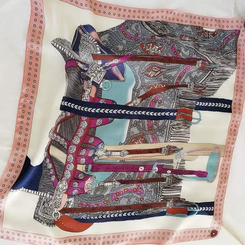 Miniatura 138 de FONYVE - Pañuelo de satén sedoso de tamaño mediano para mujer, cuadrado, 27.5 x 27.5 pulgadas