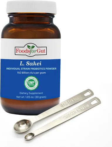 Lactobacillus Sakei Probiotic Powder 150 mil millones de ufc | Fabricado en Estados Unidos | Sin aditivos | Directo del fabricante | Sin