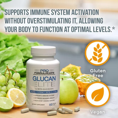 Miniatura 3 de Glucan Elite – 85% Beta 1,3D Glucano 500mg – 60 vcaps – Beta Glucano de ultra potencia – Máxima biodisponibilidad con BGF-Inmune – Apoyo al sistema