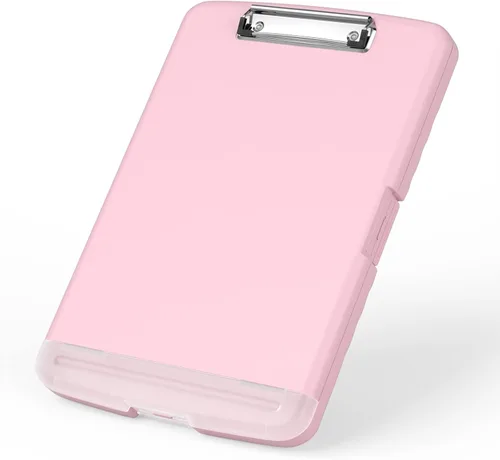 Miniatura 15 de Rimilak Portapapeles de plástico con almacenamiento, portafolio de enfermería de alta capacidad 8.5 x 11 con soporte para bolígrafo, tamaño 14.2 x
