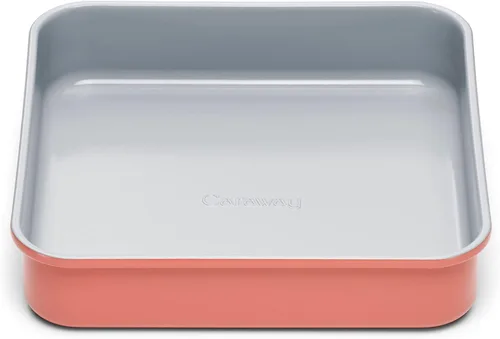 Caraway Sartén Cuadrada de Cerámica Antiadherente de 9" - Revestimiento de Cerámica Naturalmente Deslizante - No Tóxico, Libre de PTFE y PFOA -