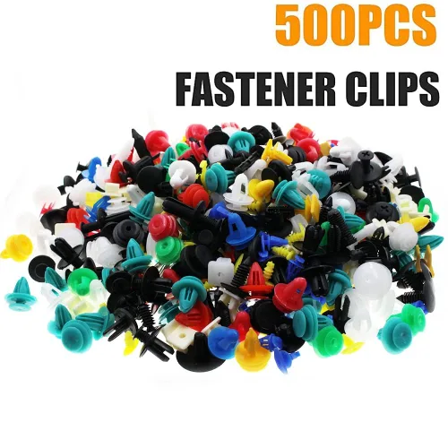 Miniatura 7 de MOTOALL 500 piezas universales mixtas de nailon para parachoques de automóvil, panel de parachoques, cubierta de motor, retenedor, remache, clips