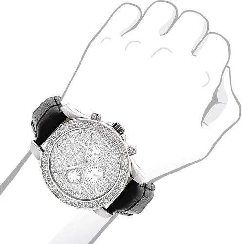 Miniatura 3 de LUXURMAN Mens Reloj de diamantes 0,25ct congelación
