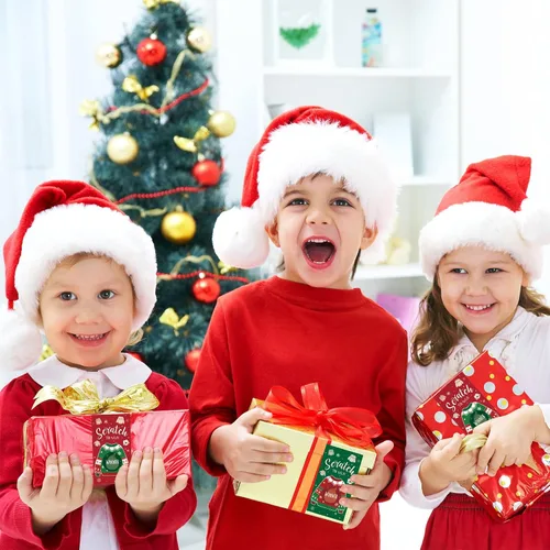 Miniatura 6 de Funrous 50 Piezas Tarjetas Navideñas de Raspar Juego de Raspar de Suéter Feo Tarjetas de Navidad Juegos Navideños de Vacaciones Decoraciones