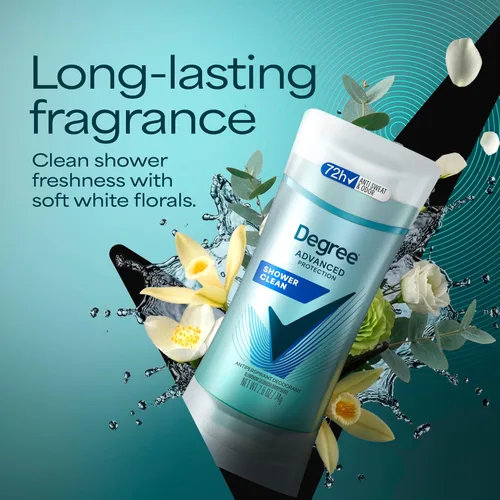 Miniatura 4 de Degree Advanced Protection - Desodorante antitranspirante limpiador de ducha para control de sudor y olor de 72 horas para mujeres, con tecnología