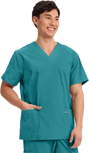 Miniatura 71 de Cherokee WW Professionals WW695 - Camisa de uniforme sanitario para hombre, con cuello en V