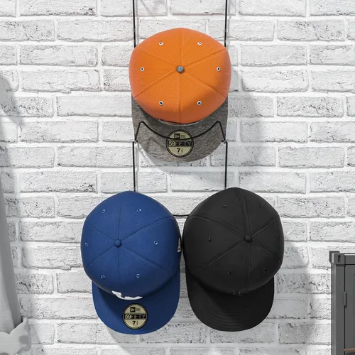Miniatura 5 de LINFIDITE Paquete de 10 soportes para colgar sombreros, organizador flexible con múltiples ganchos, montado en la pared, sobre la puerta, para gorra