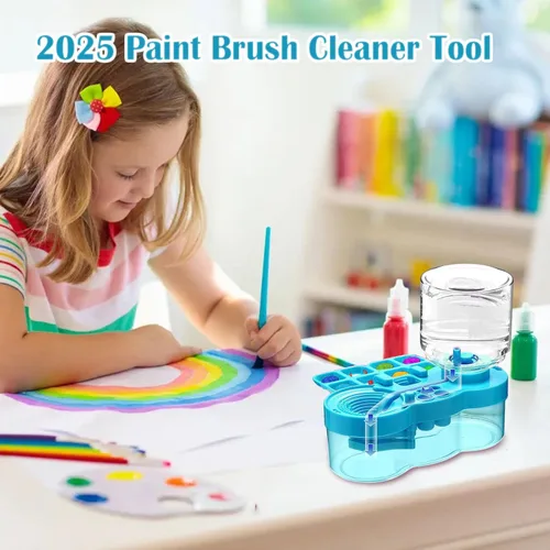 Miniatura 2 de Limpiador de pinceles de pintura 2025, enjuague de circulación de agua, herramienta de pintura limpiador de pinceles, enjuague de pincel de ciclo