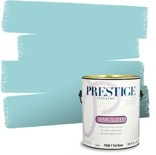 Miniatura 7 de PRESTIGE Pintura interior e imprimación en uno, salpicaduras acuosas, cáscara de huevo, 1 galón