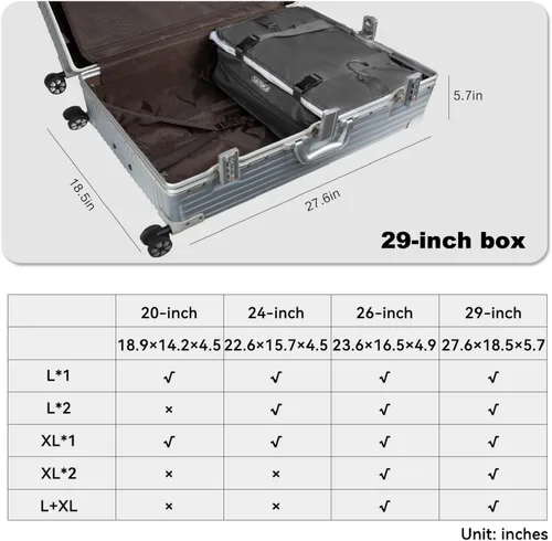 Miniatura 41 de TABITORA - Estantería portátil y plegable de gran capacidad con ganchos para colgar, ideal como almacenamiento para viajes
