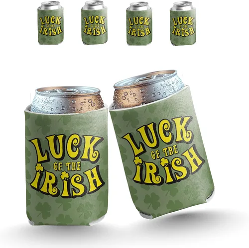 Miniatura 22 de VictoryStore Enfriadores de latas y bebidas, enfriadores de latas del día de San Patricio, enfriadores de latas irlandeses, frases irlandesas, juego