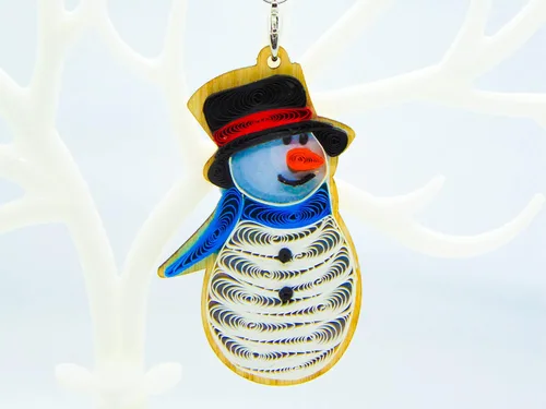 Miniatura 11 de Árbol de Navidad, decoración del hogar, decoración navideña, adorno hecho a mano, ornamento quilled, bolso, mochila, bolso, teléfono móvil