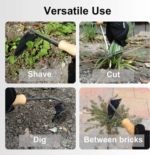 Miniatura 3 de Nejiri Gama - Azada de mano compacta y afilada de 11 pulgadas para eliminar malezas sin esfuerzo en jardinería
