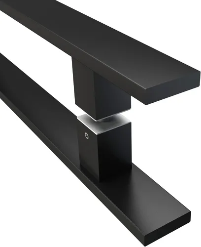 Miniatura 3 de BARNSMITH Manija de puerta de granero de 18" de empuje y tracción, manija de puerta comercial de acero inoxidable Grade-304 resistente cuadrada