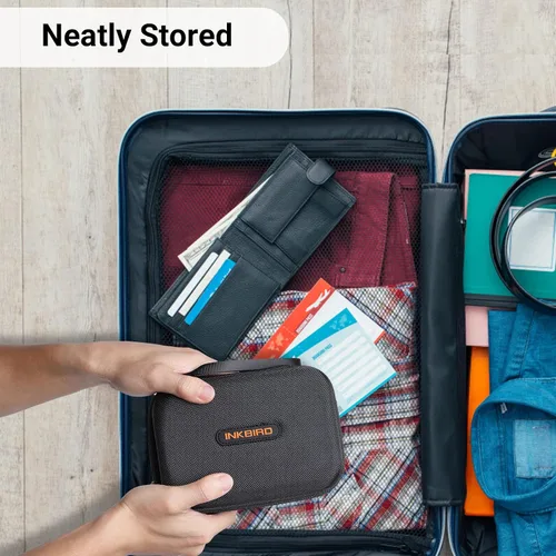 Miniatura 5 de INKBIRD Funda de transporte de 6.7 x 4.7 x 3 pulgadas para termómetro de parrilla IBT-4XS, IBBQ-4T, IBT-4XC, IBT-4XP - Disco duro protector
