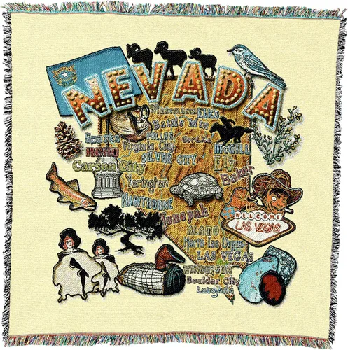 Miniatura 51 de Pure Country Weavers State of Alabama - Manta cuadrada para regalo, manta de tapiz tejida de algodón, fabricada en los Estados Unidos