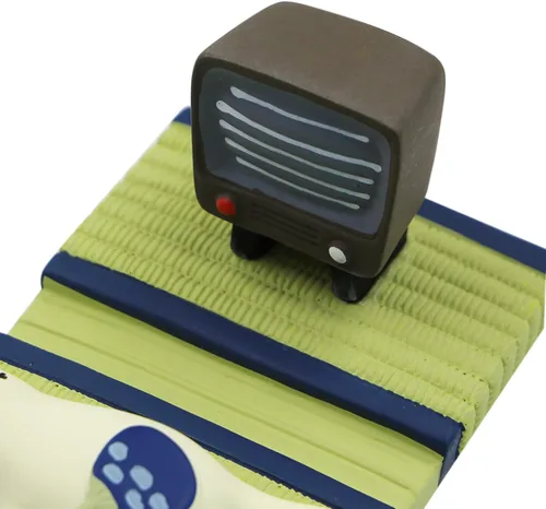 Miniatura 6 de Suillty Soporte de teléfono celular de escritorio de gato lindo de resina para iPhone Xs/Max/XR/X/8/6 Plus (oso)