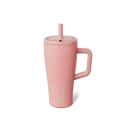 Miniatura 17 de BrüMate Era Vaso térmico con asa y pajilla, 40 onzas, 100% a prueba de fugas, con tapa, hecho de acero inoxidable, base apta para portavasos, moca