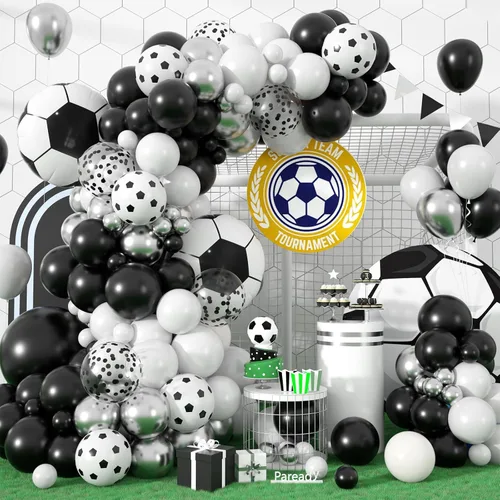 Miniatura 23 de Kit de Arco de Globos Paready Graduación 2025, 120 Piezas de Arco de Globos Graduación Negro y Dorado, Globos de Confeti Negro y Dorado Metálicos