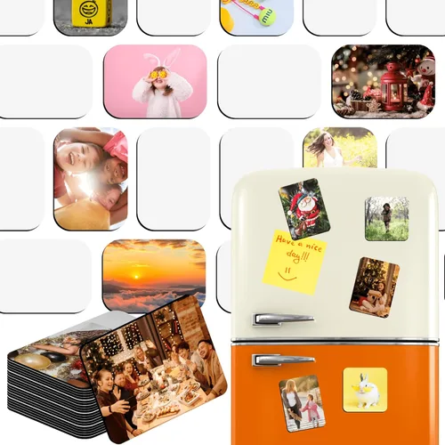 20 imanes de sublimación en blanco, 3 x 4 pulgadas, imán personalizado para nevera, sublimación, impresión de refrigerador, a granel para cocina,