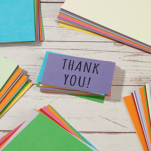 Miniatura 6 de Paquete de 100 cartulinas de papel grueso colorido en blanco para invitaciones, elaboración de tarjetas de felicitación, postales, fotos, papel