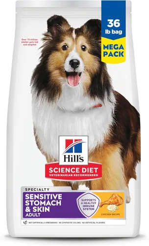 Miniatura 17 de Hill's Science Diet Estómago y piel sensibles, adultos 1-6, soporte de sensibilidad estomacal y de la piel, alimento seco para perros, receta