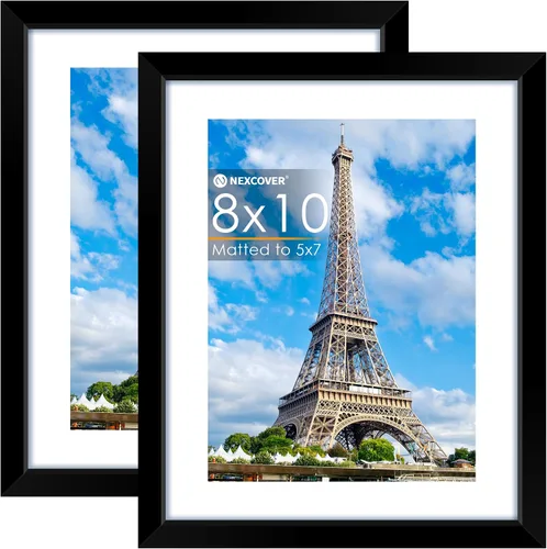Miniatura 19 de NEXCOVER Portarretratos de 8.5 x 11 pulgadas, color negro, 10 unidades, marcos de fotos de 8.5 x 11 pulgadas con plexiglás HD inastillable, marcos