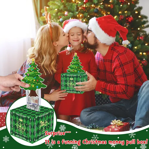 Miniatura 2 de Caja de Dinero de Navidad para Tirar Regalo en Efectivo, Soporte Sorpresa de Dinero en Efectivo para Niños y Adultos, Caja de Dinero Navideña