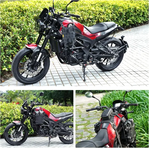 Miniatura 7 de Colgante de montaje auxiliar izquierdo y derecho para tanque de motocicleta, accesorios de motocicleta aumentan el espacio de almacenamiento