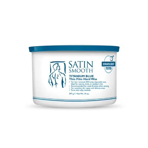 Miniatura 9 de Cera depilatoria en crema de lujo Satin Smooth - Cera suave para cara y cuerpo, depilación profesional para piel sensible, cabello grueso y rizado