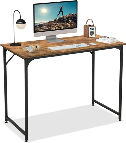 Miniatura 8 de Escritorio para computadora de 39 pulgadas, escritorio pequeño de estilo moderno y simple, mesa de computadora, escritorio de estudio, escritorio