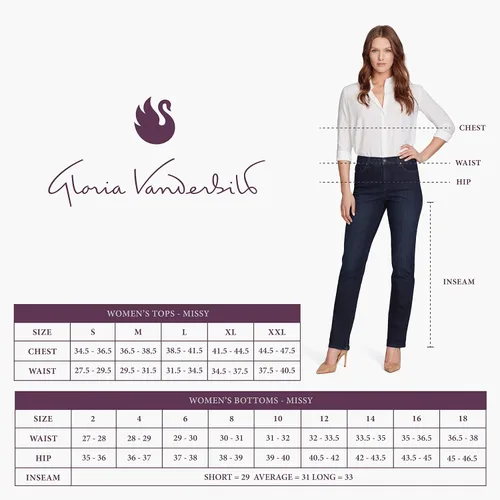 Miniatura 4 de Gloria Vanderbilt Jeans rectos modernos y rectos para mujer