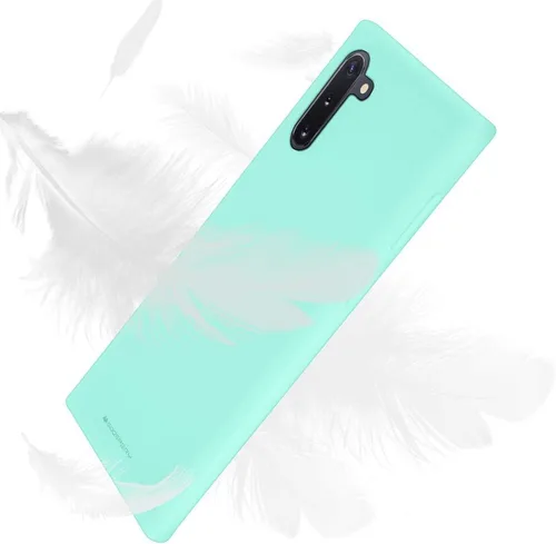 Miniatura 4 de GOOSPERY Funda de gelatina de tacto suave para Samsung Galaxy Note 10 (2019), funda delgada y sedosa (menta)