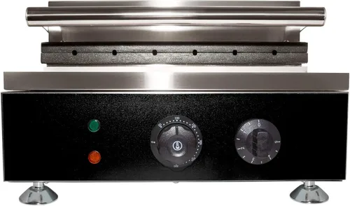 Miniatura 6 de Máquina de gofres de maíz para uso comercial gofres para perros calientes en un palo Acero inoxidable 110 V (6 piezas)