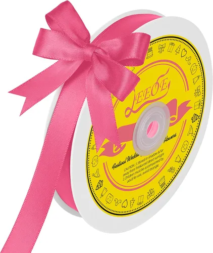 Miniatura 22 de Cinta de satén blanca antigua de doble cara de 1-1/2 pulgadas x 50 yardas, cinta de poliéster para envolver regalos, día de San Valentín, bodas
