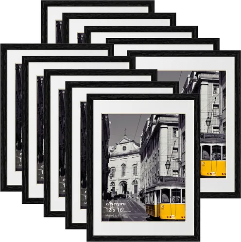 Miniatura 109 de eletecpro - Juego de 10 marcos de fotos de 5 x 7 pulgadas, collage de marcos de fotos para decoración de pared, muestra fotos de 4 x 6
