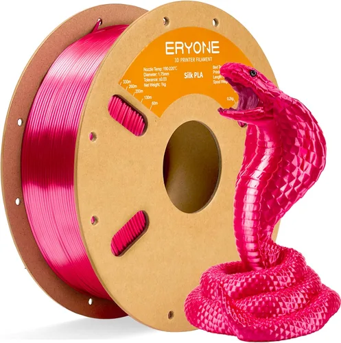 Miniatura 55 de ERYONE Filamento de ácido poliláctico (PLA) de seda bicolor para impresora 3D, de 1.75 mm +/- 0.03 mm, carrete de cartón de 1 kg (2.2 libras)