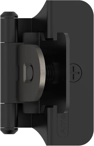 Miniatura 18 de Amerock Bisagra de gabinete doble desmontable Bisagra insertada de 3/8 pulgadas (10 mm) Bronce frotado con aceite Juego de 2 Bisagra