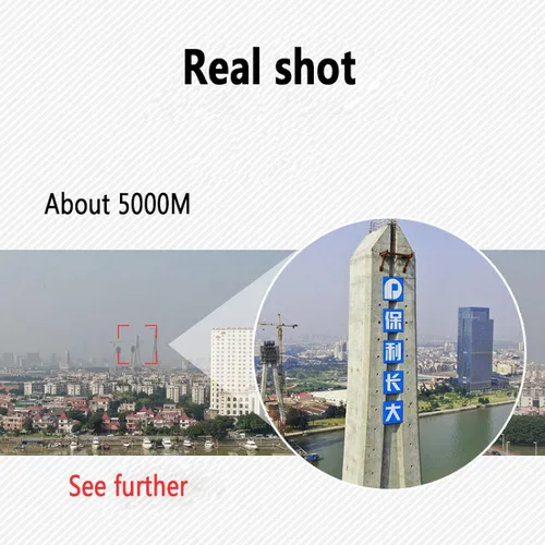 Miniatura 6 de Mini telescopio portátil binoculares zoom HD 164,042.0 ft potente 200x25 plegable largo alcance baja luz visión nocturna profesional A