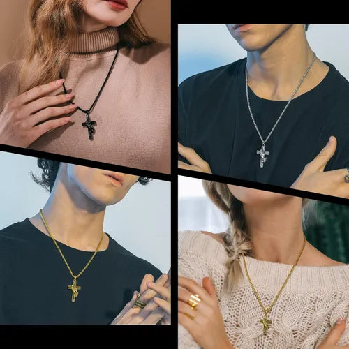 Miniatura 15 de Richsteel Collar de urna para cenizas, joyería de cremación, colgante de recuerdo conmemorativo con cadena