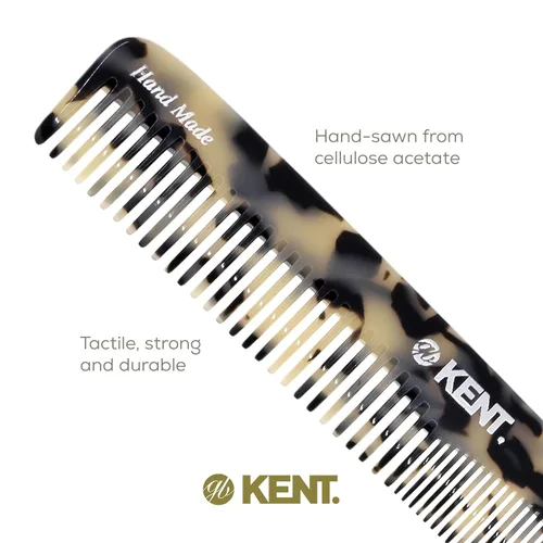 Miniatura 5 de Kent 6T TW - Peine de pelo de dientes finos y dientes anchos, peine de peinado hecho a mano para el cuidado del cabello, peines de peluquería
