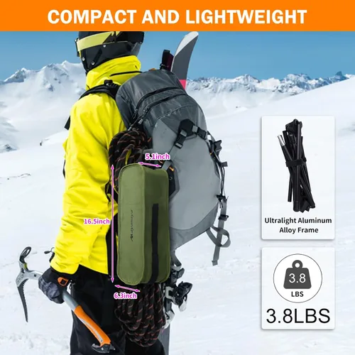 Miniatura 6 de AYAMAYA Camping Chairs - Ultralight Folding High Back Camping Chair with Upgrade All Aluminum Widen Frame Structure