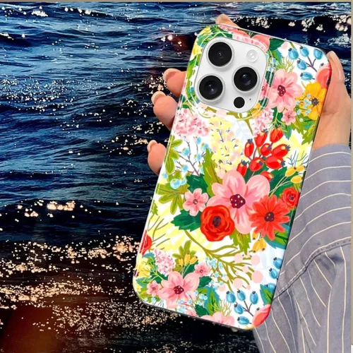 Miniatura 9 de J.west Funda para iPhone 14 Pro Max de 6.7 pulgadas, diseño moderno de ramo de flores botánicas con estampado de flores botánicas de jardín