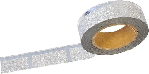 Miniatura 2 de AllyDrew Washi Tapes - Cintas de enmascarar decorativas, colmena con purpurina plateada