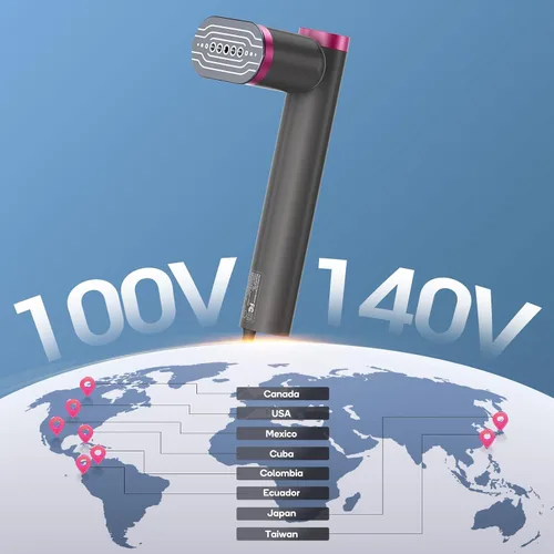 Miniatura 8 de Vaporizador de ropa de viaje, potente vaporizador de mano de 1200 W, calentamiento rápido de 15 segundos y vapor continuo de 10 minutos, mini
