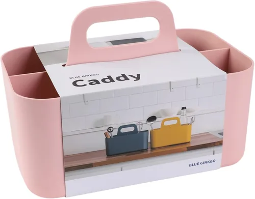 Miniatura 10 de BLUE GINKGO - Organizador apilable pequeño para baño, oficina, manualidades o suministros escolares, transportador portátil hecho en Corea Azul