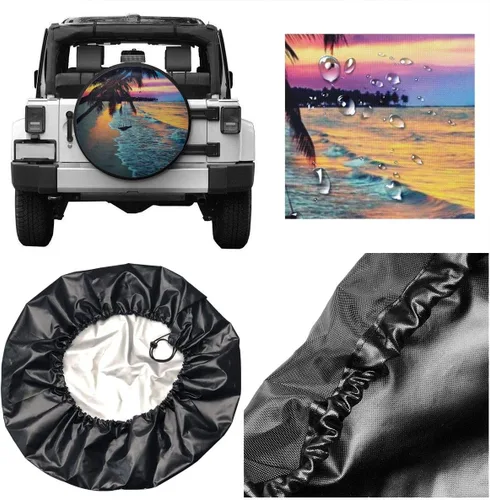 Miniatura 5 de Coco Beach Sunset - Funda de repuesto para hamaca impermeable con rayos UV, para remolque, RV, SUV de 14 pulgadas