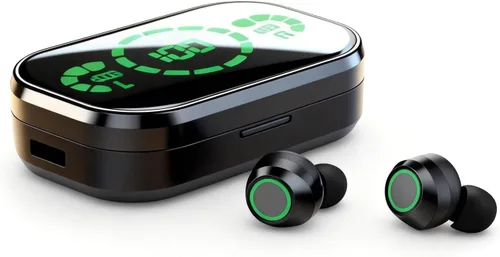 Miniatura 4 de TWS - Auriculares inalámbricos Bluetooth intrauditivos, impermeables, con dientes azules, auriculares inalámbricos para iPhone, teléfonos Android